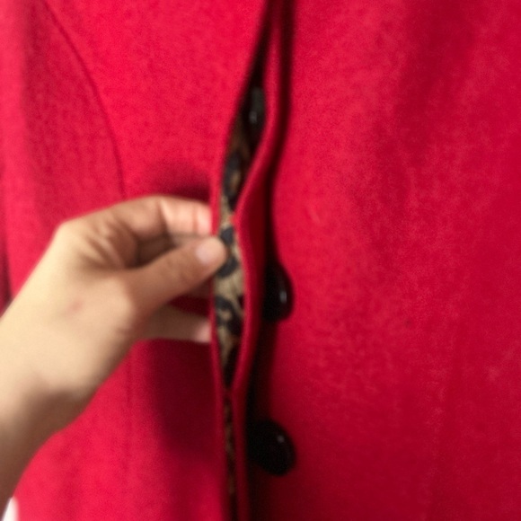 Muse Womens Red Size Wool Blend jacket Size 8 - Picture 6 of 14